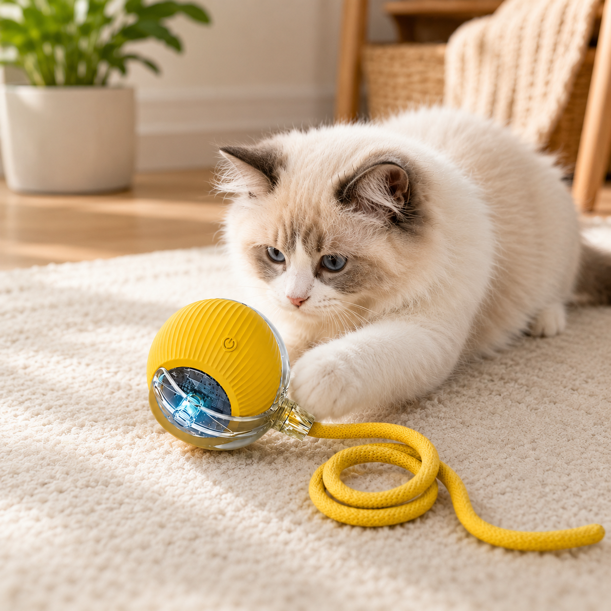 Interactive Cat Rolling Ball Toy