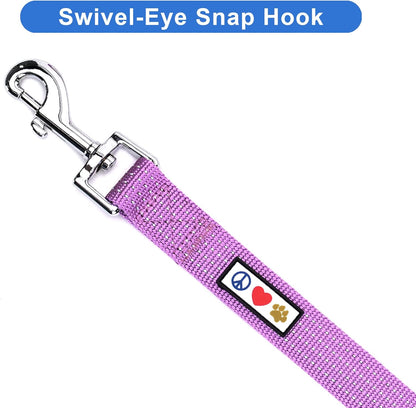 Orchid Dog Leash 6 Ft XS/S Reflective Durable Lightweight Dog Lead for Small Dogs and Puppies